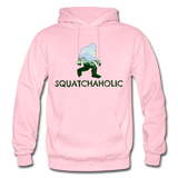 Squatchaholic - Gildan Heavy Blend Adult Hoodie - light pink