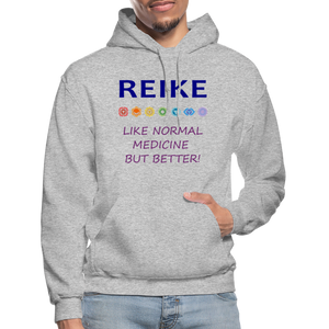 Reiki - Gildan Heavy Blend Adult Hoodie - heather gray