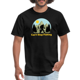 Bigfoot, can't stop fishing - Unisex Classic T-Shirt - black