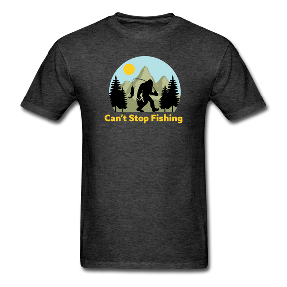 Bigfoot, can't stop fishing - Unisex Classic T-Shirt - heather black