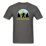 Bigfoot, can't stop fishing - Unisex Classic T-Shirt - charcoal