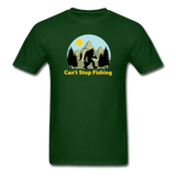 Bigfoot, can't stop fishing - Unisex Classic T-Shirt - forest green