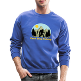 Bigfoot, can't stop fishing - Crewneck Sweatshirt - royal blue