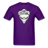 Alien with flowers - Unisex Classic T-Shirt - purple