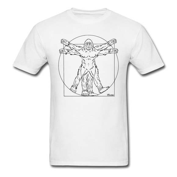 Vitruvian Bigfoot - Unisex Classic T-Shirt - white