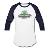 Extrapurrestrial - Unisex Baseball T-Shirt - white/navy