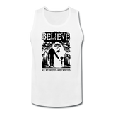All my friends are cryptids - Men’s Premium Tank - white