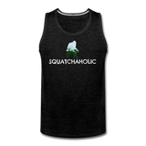 Squatchaholic - Men’s Premium Tank - charcoal grey