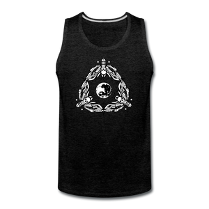 Death moth moon - Men’s Premium Tank - charcoal grey