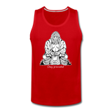 Bigfoot Stay Grounded - Men’s Premium Tank - red
