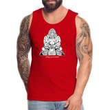 Bigfoot Stay Grounded - Men’s Premium Tank - red