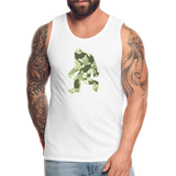 Green Camo Bigfoot - Men’s Premium Tank - white
