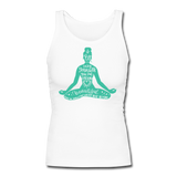 By Being Yourself - Women's Longer Length Fitted Tank - white