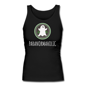 Paranormaholic - Women's Longer Length Fitted Tank - black
