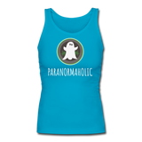 Paranormaholic - Women's Longer Length Fitted Tank - turquoise