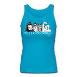 The Cryptid Crew - Women's Longer Length Fitted Tank - turquoise