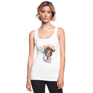 Don't piss off the fairies - Women's Longer Length Fitted Tank - white
