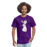 Jackalope bunny - Unisex Classic T-Shirt - purple