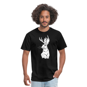 Jackalope bunny - Unisex Classic T-Shirt - black
