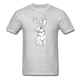 Jackalope bunny - Unisex Classic T-Shirt - heather gray