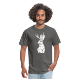 Jackalope bunny - Unisex Classic T-Shirt - charcoal