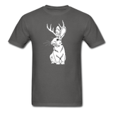 Jackalope bunny - Unisex Classic T-Shirt - charcoal