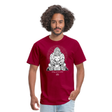 Bigfoot Buddha/Stay Grounded - Unisex Classic T-Shirt - dark red