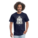 Bigfoot Buddha/Stay Grounded - Unisex Classic T-Shirt - navy