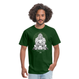Bigfoot Buddha/Stay Grounded - Unisex Classic T-Shirt - forest green