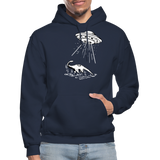 Lake Monster Abduction - Unisex Premium Hoodie - navy