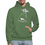 Lake Monster Abduction - Unisex Premium Hoodie - military green