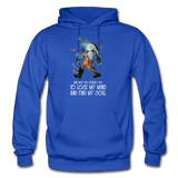 Into the forest I go - Unisex Gildan Heavy Blend Adult Hoodie - royal blue