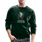 Into the forest I go - Unisex Crewneck Sweatshirt - forest green