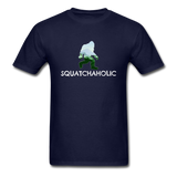 Squatchaholic - Unisex Classic T-Shirt - navy