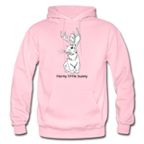Horny little bunny - Gildan Heavy Blend Unisex Adult Hoodie - light pink