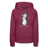 Horny little bunny - Women’s Premium Hoodie - burgundy