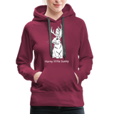 Horny little bunny - Women’s Premium Hoodie - burgundy