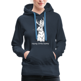 Horny little bunny - Women’s Premium Hoodie - navy