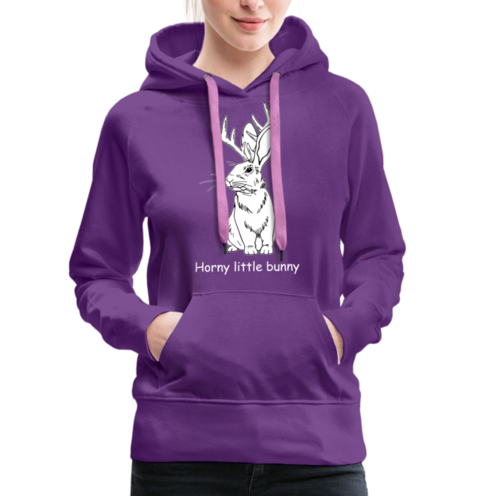 Horny little Jackalope bunny - Women's Premium Hoodie – Elusive Hare