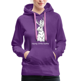 Horny little bunny - Women’s Premium Hoodie - purple