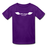 Angel/Devil - Kids' T-Shirt - purple
