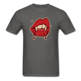 Sexy Vampire Bite - Unisex Classic T-Shirt - charcoal