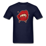 Sexy Vampire Bite - Unisex Classic T-Shirt - navy