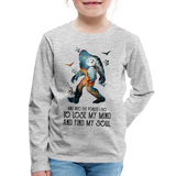 Into the forest I go - Kids' Premium Long Sleeve T-Shirt - heather gray