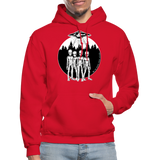 We've never been alone - Gildan Heavy Blend Adult Hoodie - red