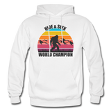 Bigfoot Hide and Seek World Champion - Men's Hoodie - white