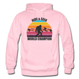 Bigfoot Hide and Seek World Champion - Men's Hoodie - light pink