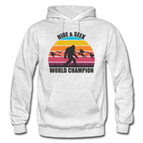 Bigfoot Hide and Seek World Champion - Men's Hoodie - light heather gray