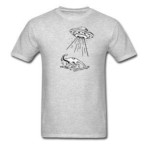 Lake Monster Abduction - Unisex Classic T-Shirt - heather gray