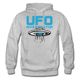 UFO Investigator - Gildan Heavy Blend Adult Hoodie - heather gray